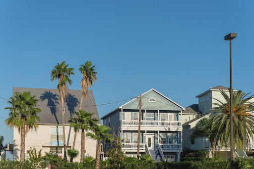 Galveston Beach Front Homes.